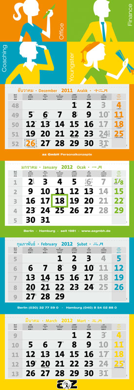 Individuelle Kalender nach Maß