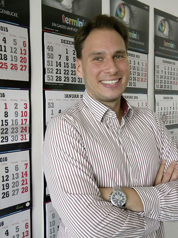 Sven Vorburg verstärkt seit September 2016 als Betriebsleiter das Team des Kalenderherstellers terminic